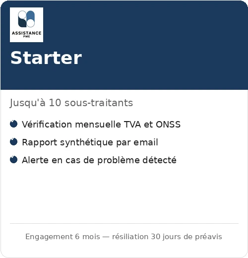 Check d'obligation de retenue — Starter